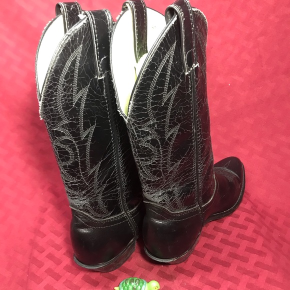 Laredo, ladies cowboy boots Black  size 6 1/2 M - Picture 2 of 3